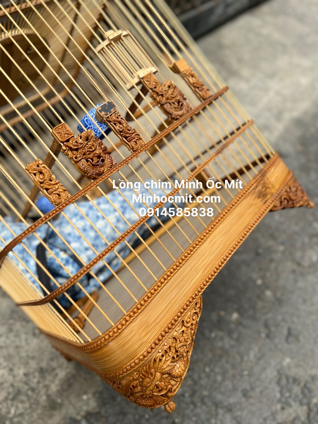 Lồng đấu Chào Mào chạm tay Bi Rồng nổi bo góc đẳng cấp siêu đẹp